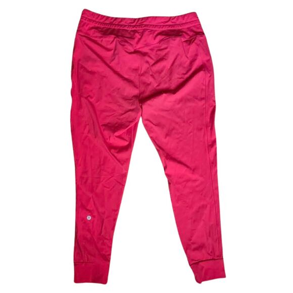 NWT Halara Neon Coral Pink Jogger Pants High Waist Drawstring Stretch XL Petite - Picture 4 of 11